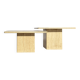Vintage travertine nesting tables or side tables, 1970s