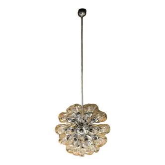Sputnik chandelier with 28 glass globes produced by Lightolier