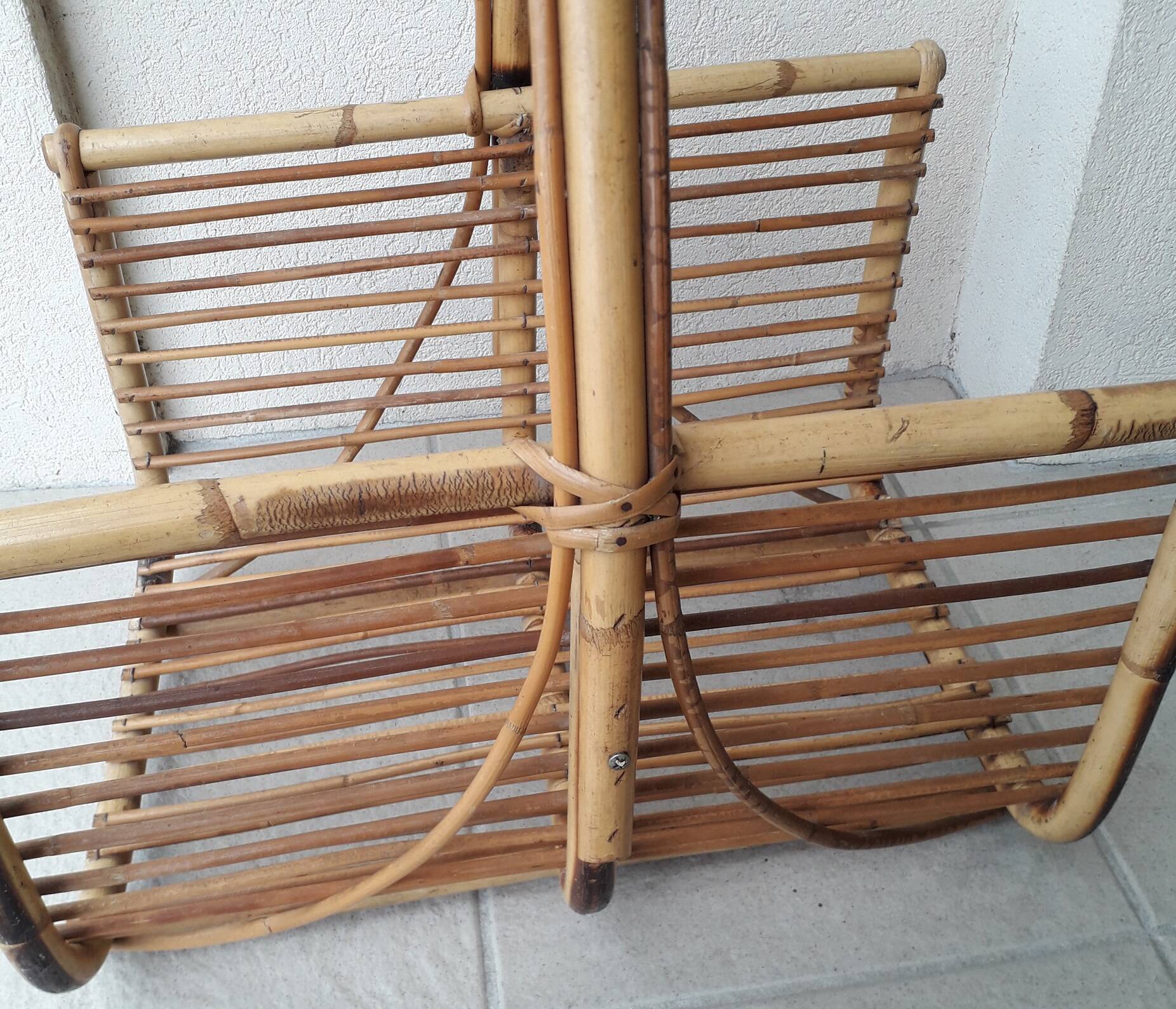 Rattan wooden basket