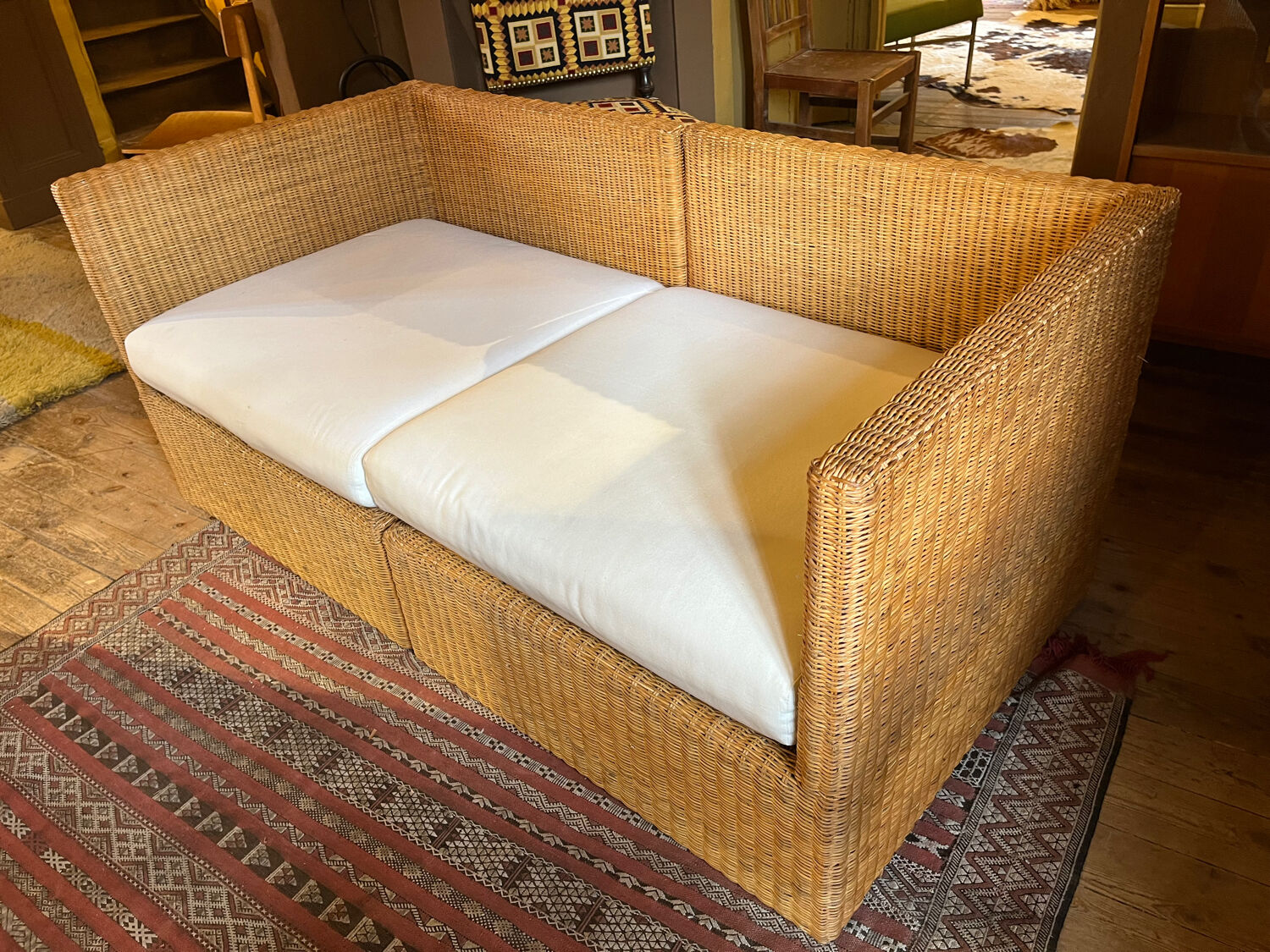 Banquette en osier