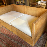 Wicker bench