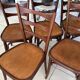 Set of 6 vintage bistro chairs from the 1960s.