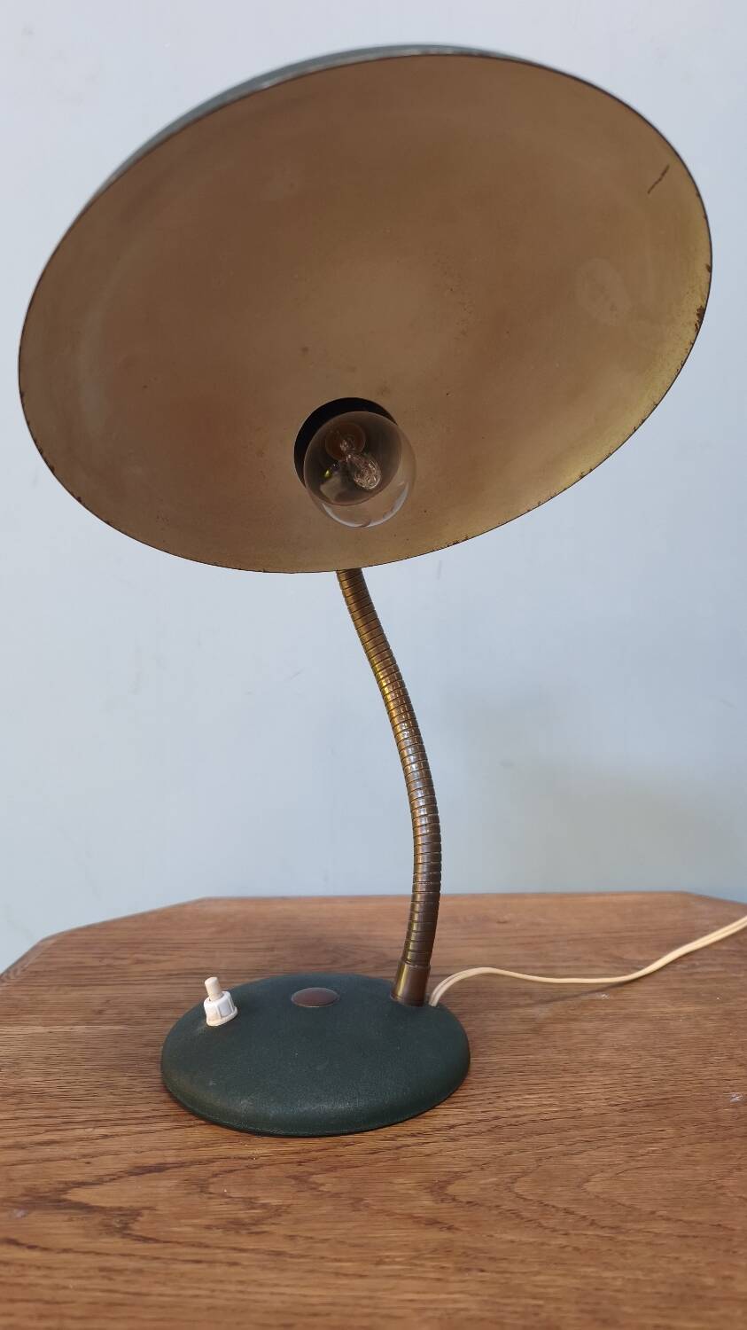Vintage "gooseneck" desk lamp - 1950s design