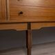 VINTAGE 1960S WOODEN SIDEBOARD WITH BAR COMPARTMENT, ITALIAN DESIGN