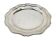 Plate, Art Deco, silver-plated brass, Sweden, 1950s