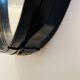 Jacques Adnet pair of circular leather and brass mirrors