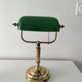 Lampe de banquier verte