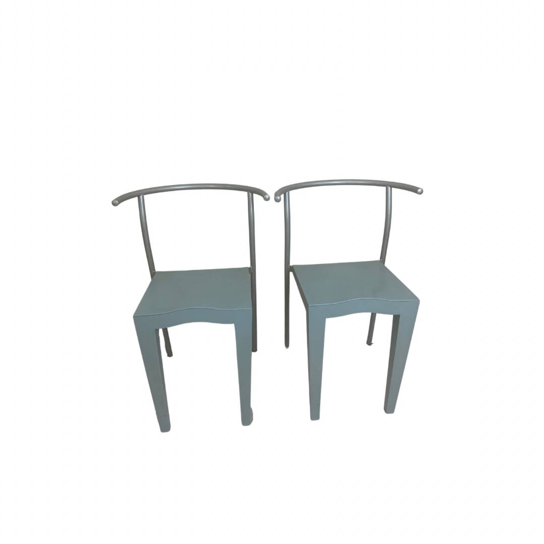 Paire de chaises Dr Glob par Philippe Starck pour Kartell