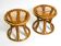 Pair of beautiful rare original 1960's Italian bamboo stools