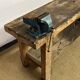 Old wooden craft workbench
