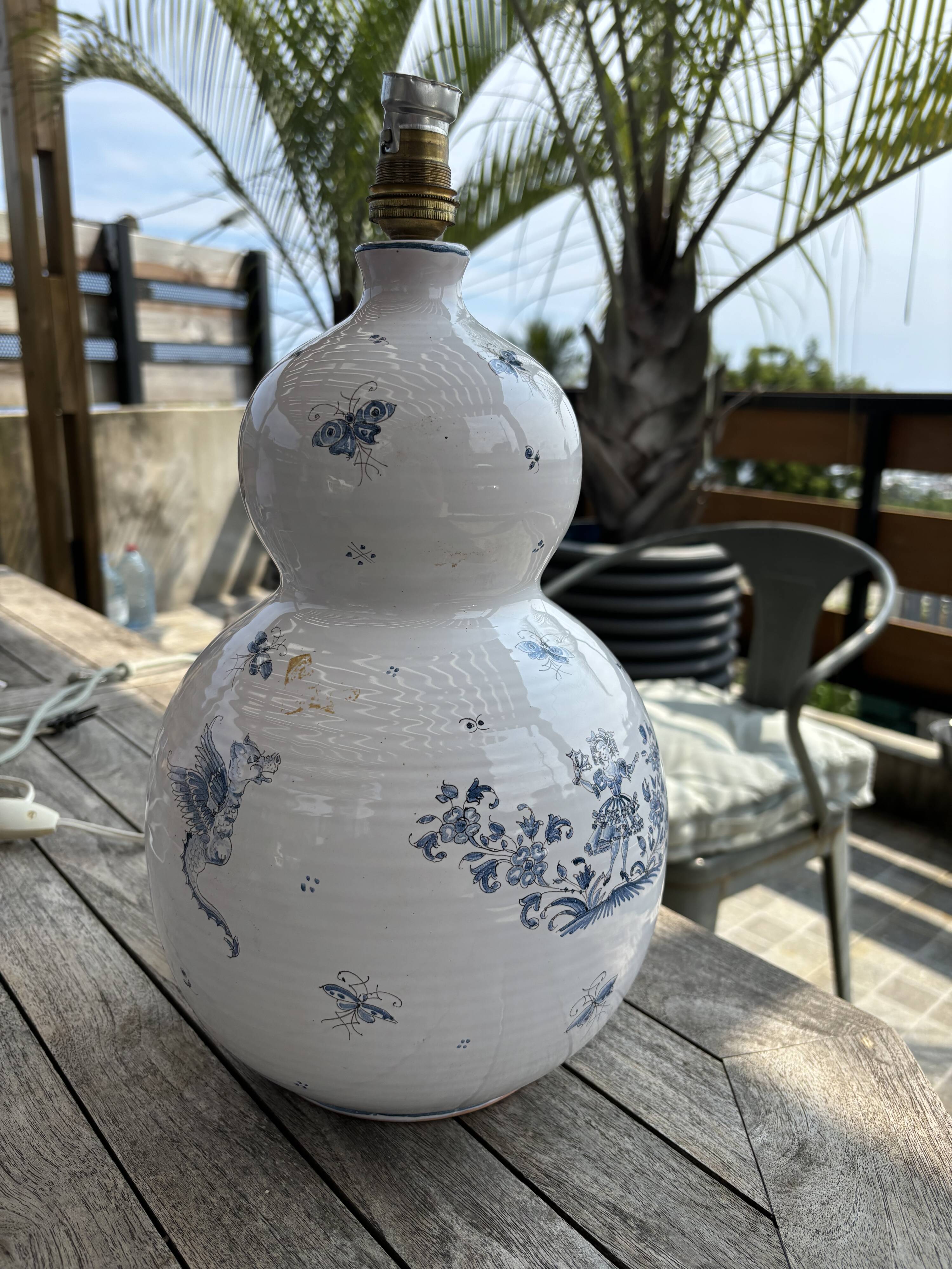 Double-bell lamp Atelier des Fontaines in Moustiers