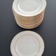 24 vintage L'amandimoise earthenware plates