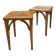Luterma stool pair in beech – France, 1950s