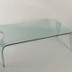 Glass coffee table around 1980