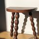 Turned wooden tripod stool