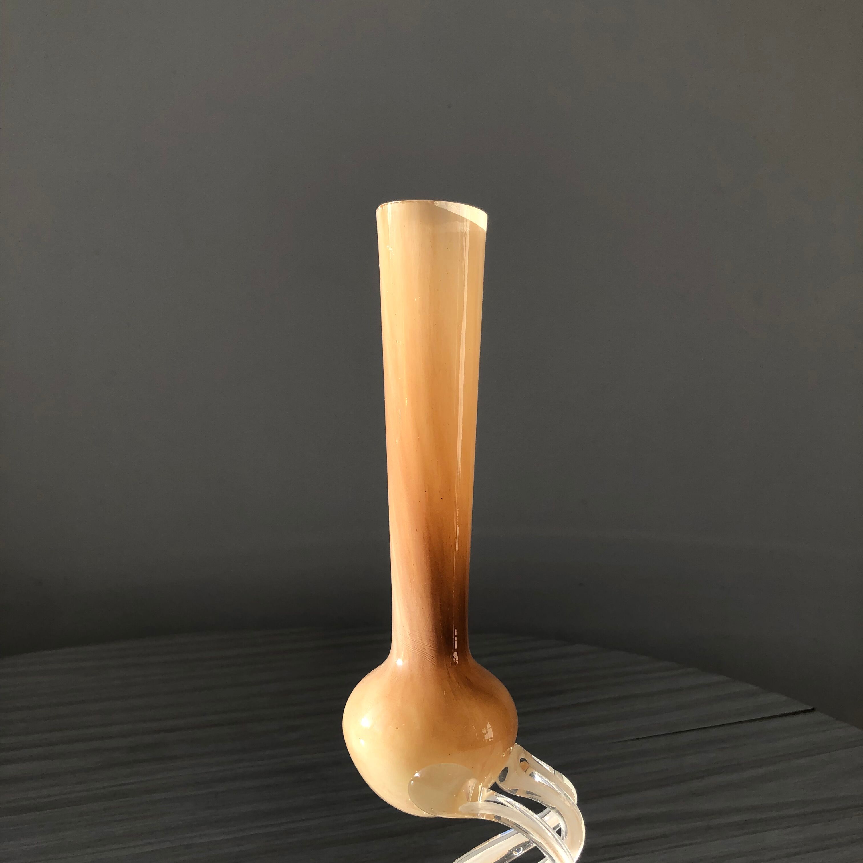 Tall jozefina krosno vase - hand-blown glass soliflore - made in poland