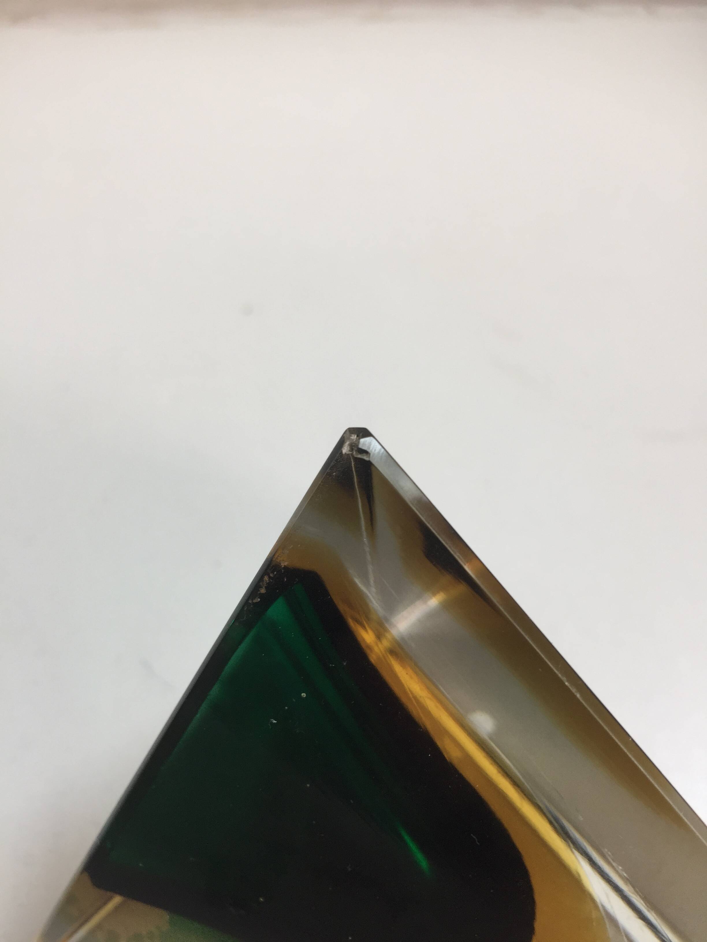 Glass ashtray Murano