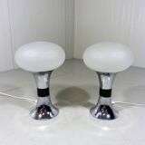 Set of 2 large Space Age table lamps 1960's