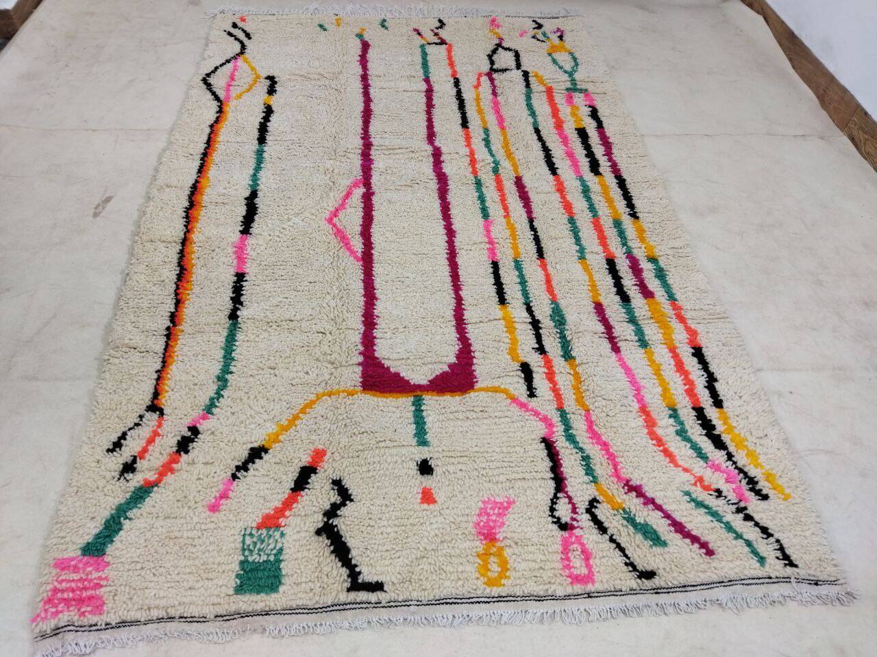 Handmade Moroccan Berber rug 294 X 194 CM