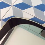 Vintage free-form mirror 33x78cm