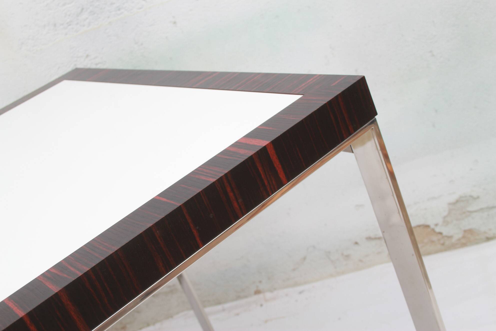Design Cube Table in Chrom Rosewood 81cm