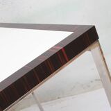 Design Cube Table in Chrom Rosewood 81cm