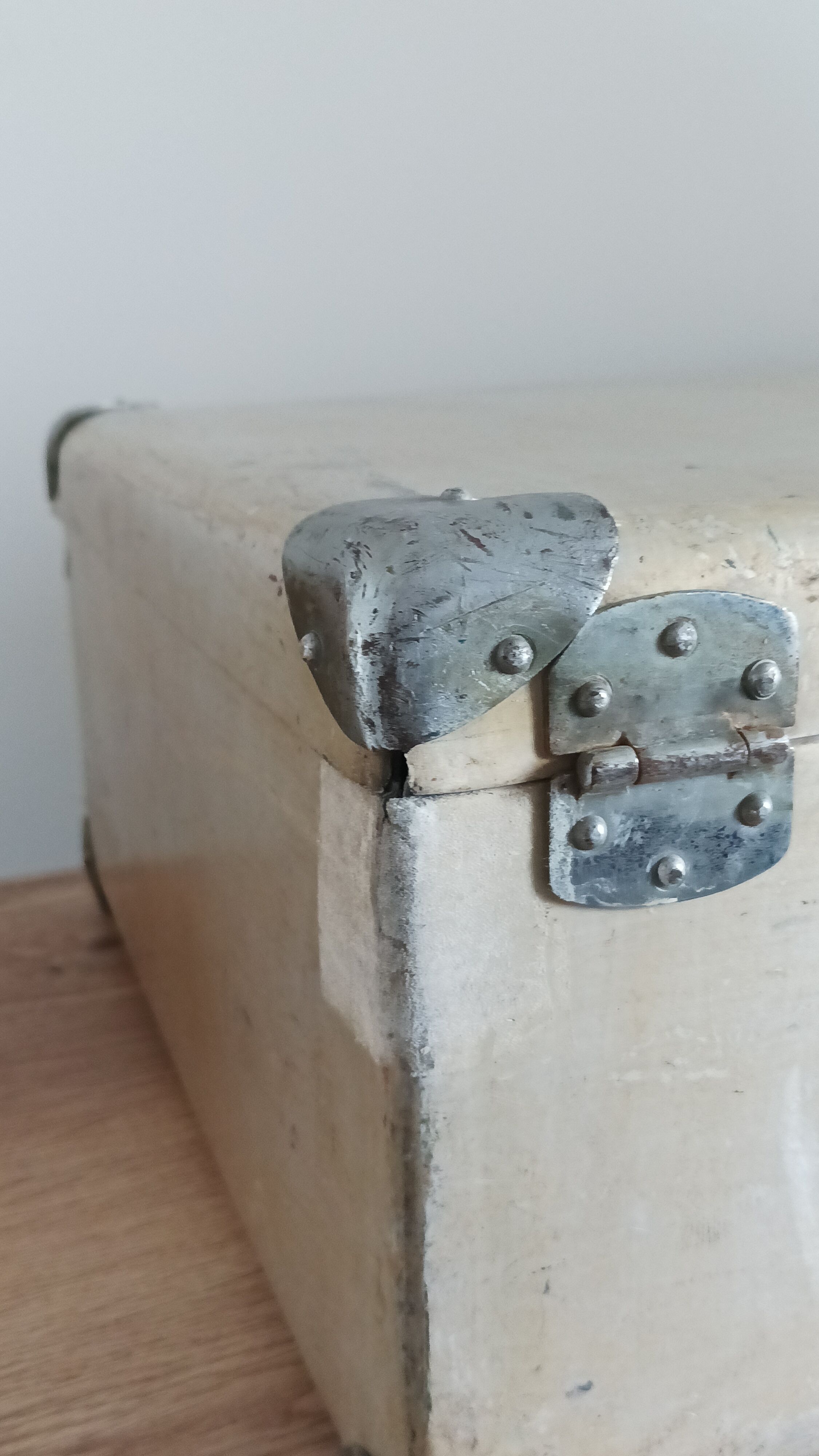 Vintage metal suitcase