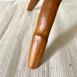 Vintage carved wood side table, Indonesia