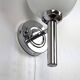 Pair of chrome wall lights