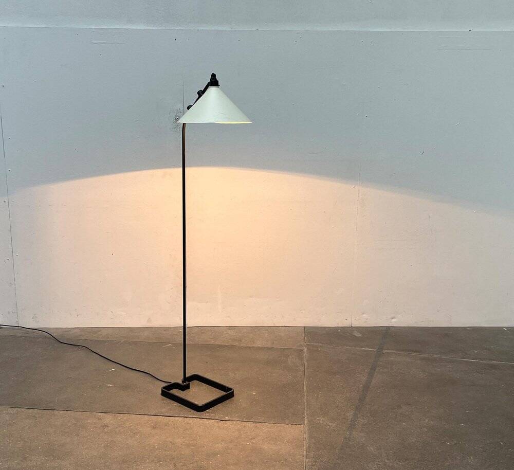 Modern minimalist Danish floor lamp from the mid-century, 1960s.