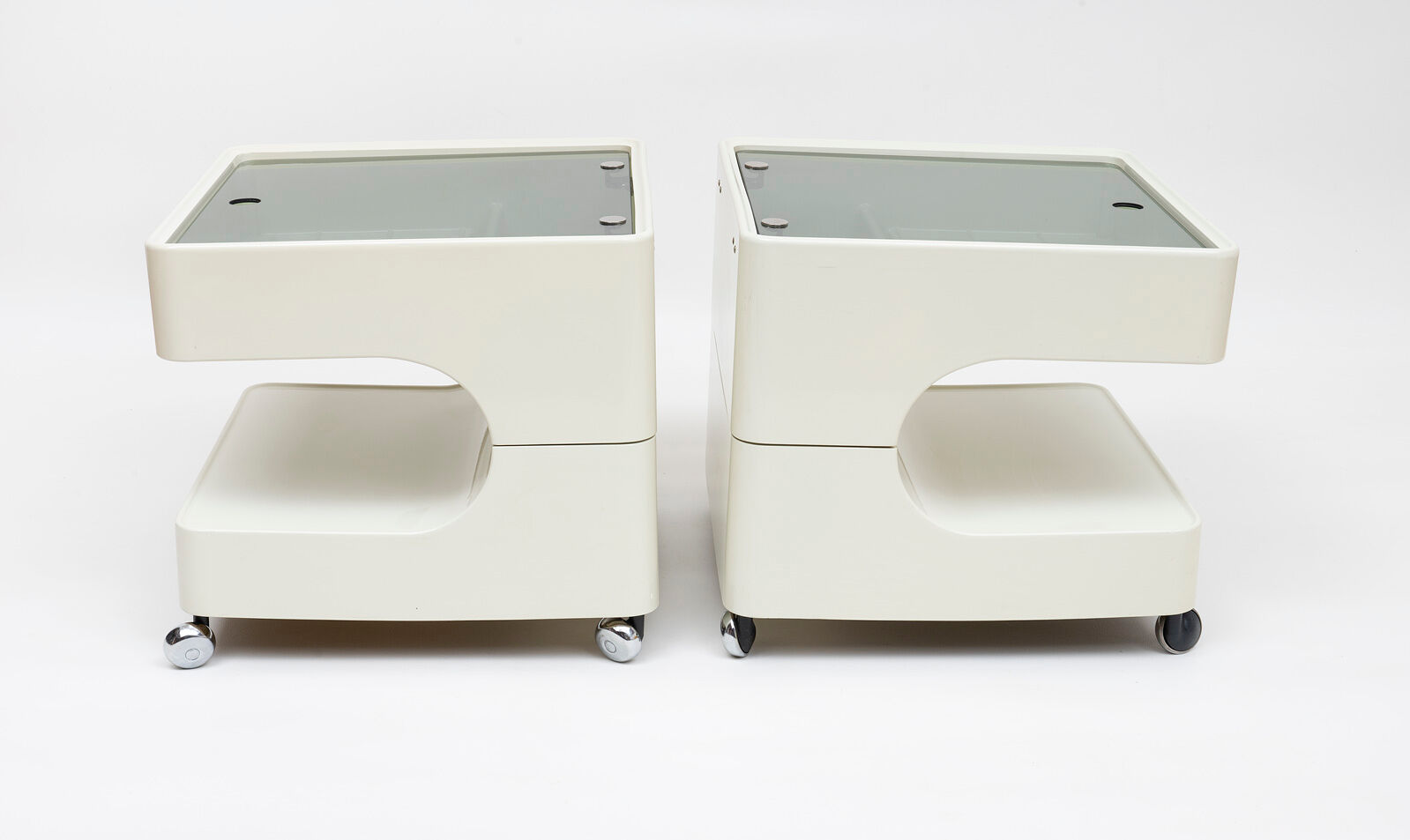 Space age night stands / side tables by Opal, Germany 1970