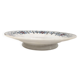 Digoin Sarreguemines pedestal plate - Myrtil model
