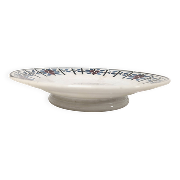 Assiette piédouche Digoin Sarreguemines - modèle Myrtil