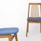 2 of 6 Vintage Dining Chairs, 1960s German Design, Mid Century Modern Beech