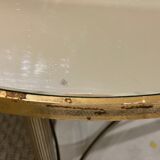 Round coffee table vintage mirror