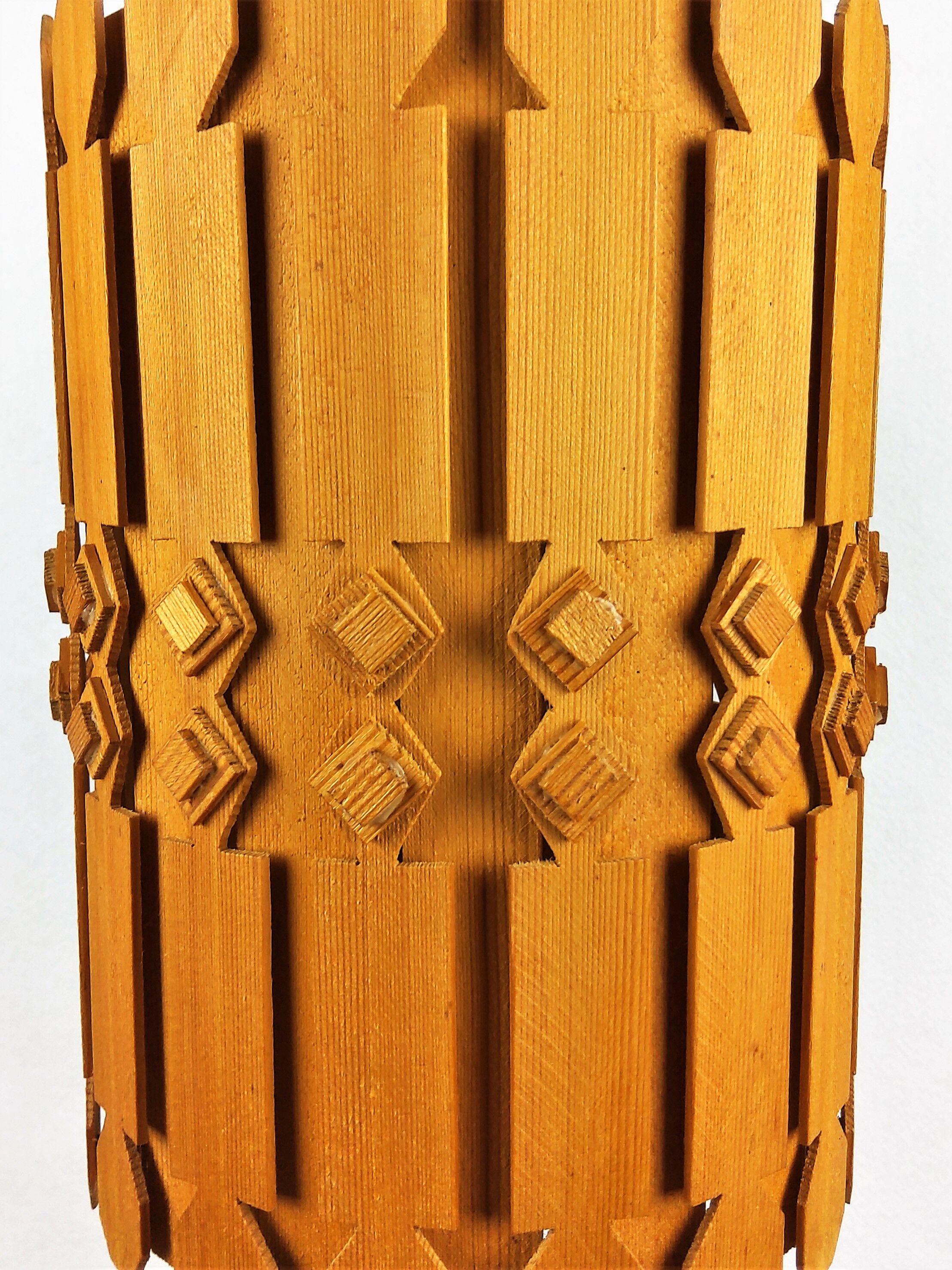 3 Scandinavian suspensions vintage pine 1960