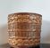 Large vintage wicker and rattan cache pot