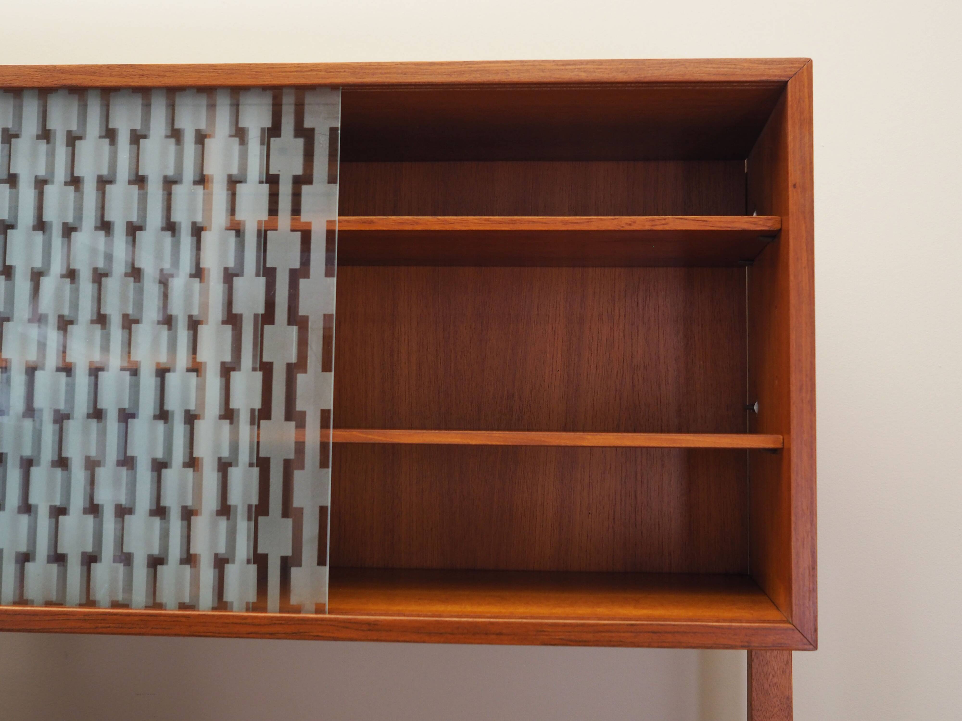 Teak wall unit, Norwegian design, 1960s, designer: Kjell Riise, production: