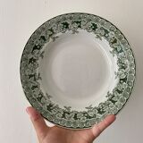 Set of 6 old hollow plates in iron earth, model Murier de Saint Amand