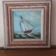 Signed painting: oil painting depicting a sailboat