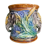 Pot en barbotine XIXème siècle