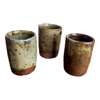 Pyrite stoneware decorative glasses