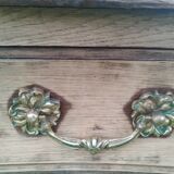 Antique Louis XVI style chest of drawers with wooden top