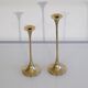 Pair of vintage brass candle holders 1970
