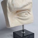 Eye of Michelangelo's "David", vintage cast after Brucciani, on base, 27 cm
