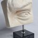 Eye of Michelangelo's "David", vintage cast after Brucciani, on base, 27 cm