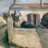 Huile sur panneau, Île de Ré 1933, Henriette Roth