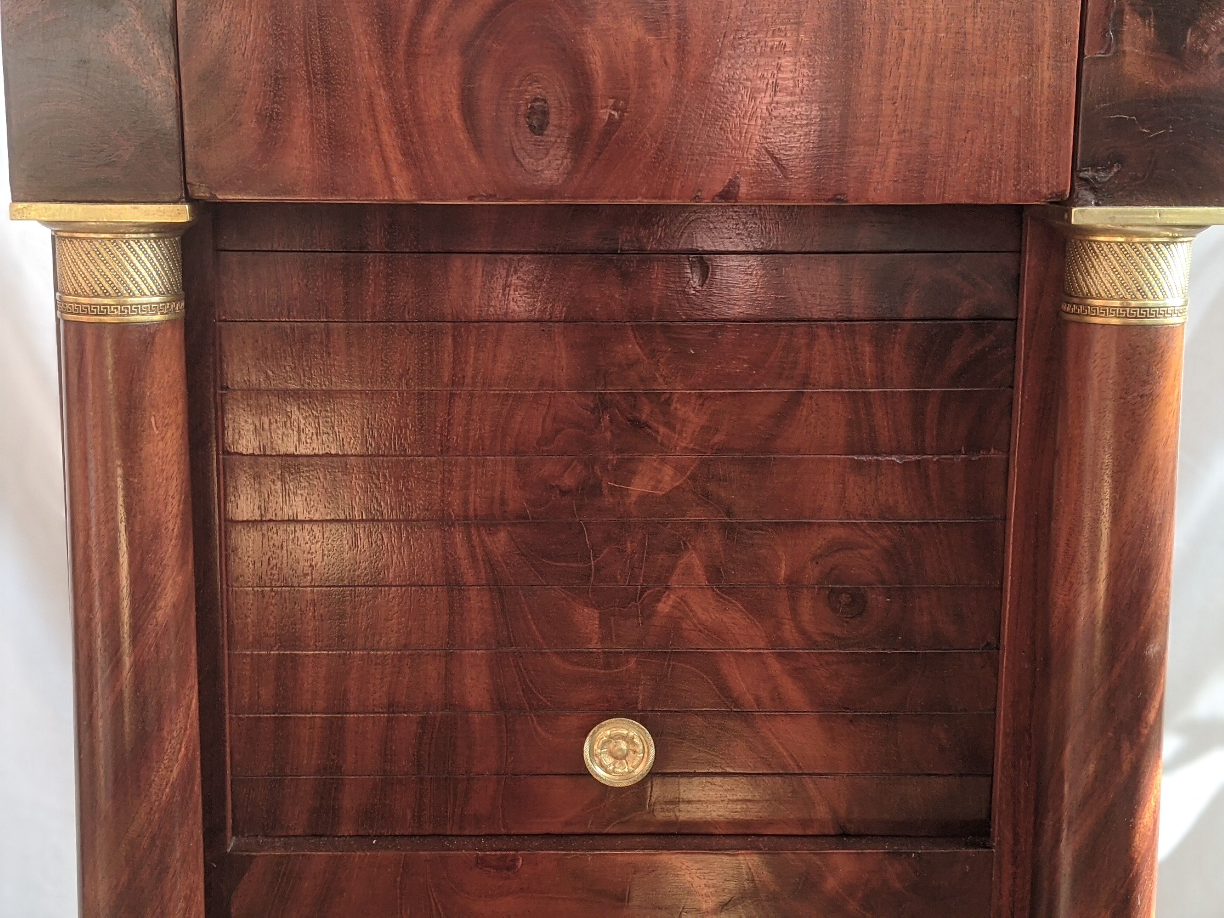 Period bedside empire mahogany .