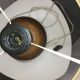 Vintage wooden foot lamp, with original lampshade