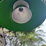Green metal industrial pendant light